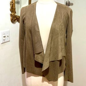 Never worn, lightweight faux skin jacket, size M